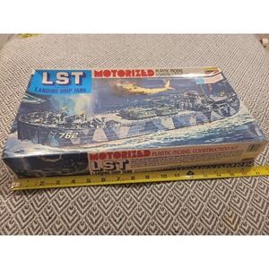 Vintage 1978 LST Landing Ship Tank U.S. Navy Motorized Model- Open Box- New...